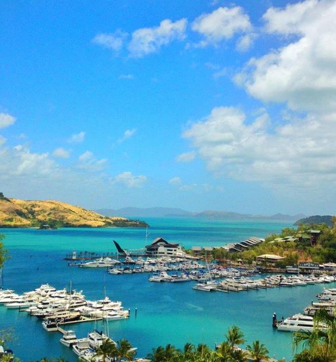 Hamilton Island’s harbour, and the yacht club in the background, will be the scene for numerous waterfront parties and other fun activities during Audi Hamilton Island Race Week 2014 © Audi Hamilton Island Race Week